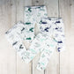 PNW Organic Baby Leggings - Mint / Forest Green / Gray - CAVU Creations