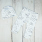 Perfectly PNW Organic Baby Leggings - Charcoal Gray / White - CAVU Creations