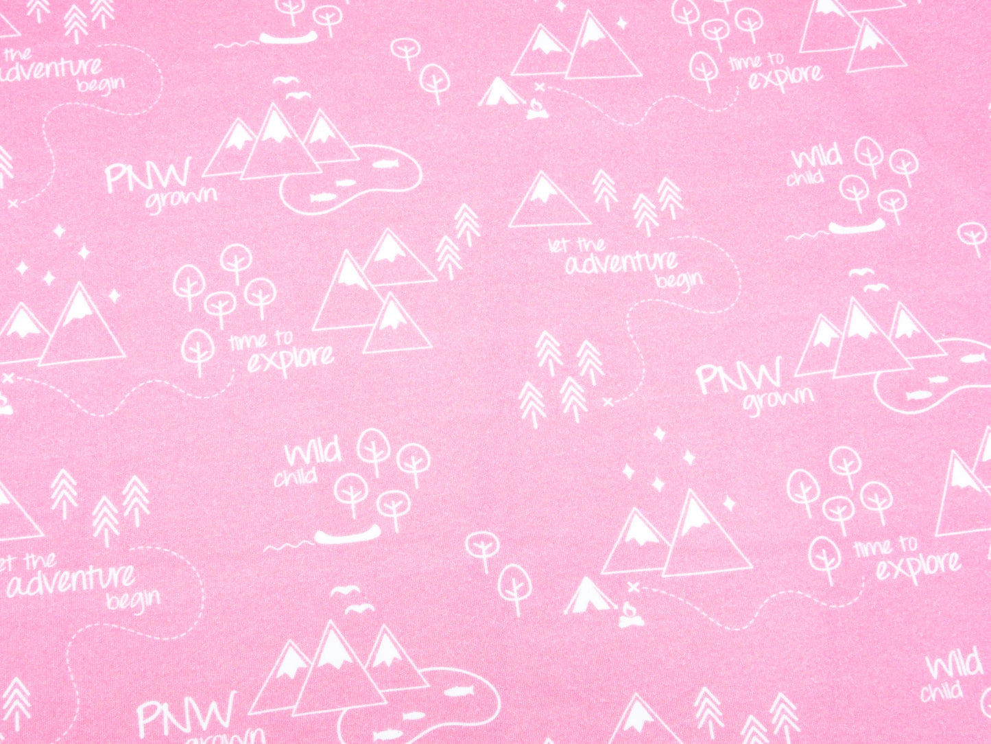 PNW Organic Swaddling Blanket - White / Coral Pink - CAVU Creations
