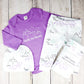 Perfectly PNW Organic Baby Leggings - Purple / Mint / Gray / White - CAVU Creations