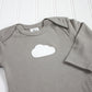 Cloud Organic Bodysuit - Gray / White - CAVU Creations