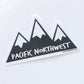 Sticker / Decal - Mountains Pacific Northwest 3” - CAVU Creations