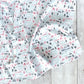 PNW Love Organic Swaddling Blanket - Coral / Mint / Gray - CAVU Creations