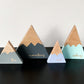 Wooden Mountain Set - Color Combo B - "The Mountains Are Calling" - CAVU Creations