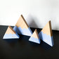 Wooden Mountain Set - Periwinkle Blue - "The Mountains Are Calling" - CAVU Creations