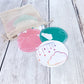 Organic Cotton Face Rounds - Set A - Happy Mix Pink / Mint / Teal (Large)