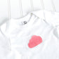 Cloud Organic Bodysuit - White / Coral Pink - CAVU Creations
