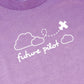 Airplane / Future Pilot Organic Tee - Purple / White - CAVU Creations