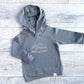 Pacific Northwest Organic Cotton Hoodie - Charcoal Gray / White