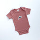Orca Organic Bodysuit - Rose Pink / Charcoal Gray