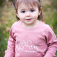 Pacific Northwest Organic Cotton Pullover - Rose Pink / White