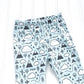 PNW Love Organic Baby Leggings - Charcoal Gray / White / Mint - CAVU Creations
